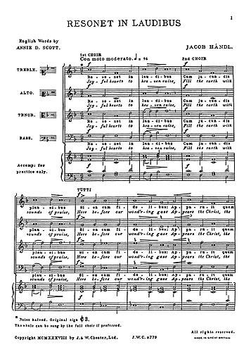 Resonet In Laudibus (Collins) Satb